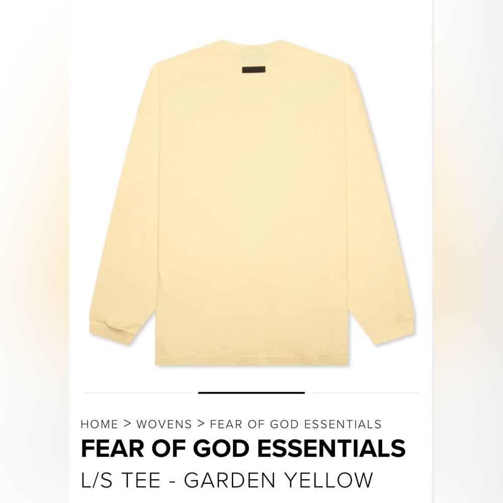 FEAR OF GOD ESSENTIALS long sleeve